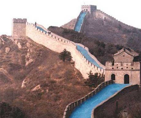 A plan to turn a large section of the Great Wall of China into a giant waterslide was announced, on the simply-named A Luxury Travel Blog. As incredible as that would be, it does seem a little suspicious - the supposed tourism leader's name translates to "April Fools' Day". Hmm...