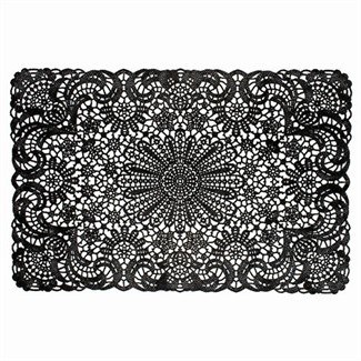 Vinyl lace-look coasters and table mats not only look awesome - they're a lot more practical for dining than real lace.$3.50 (Baby Girl Boutique)