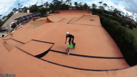 Pro BMX rider Mike Spinner built 11,000 square feet of ramps behind his house.