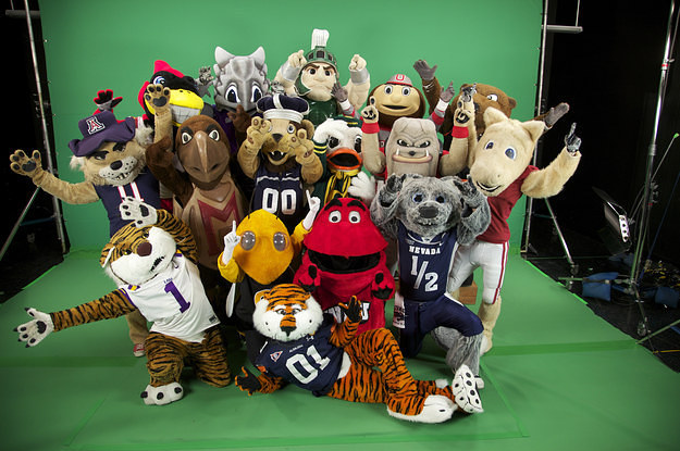What College Mascots Look Like In Real Life