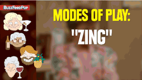 (Tip: When playing “Zing,” Sophia will drink the most.)