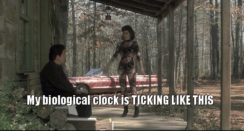 Only Marissa Tomei can rock this bodysuit when ranting about her biological clock.