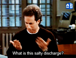 Said when you tear up unexpectedly.