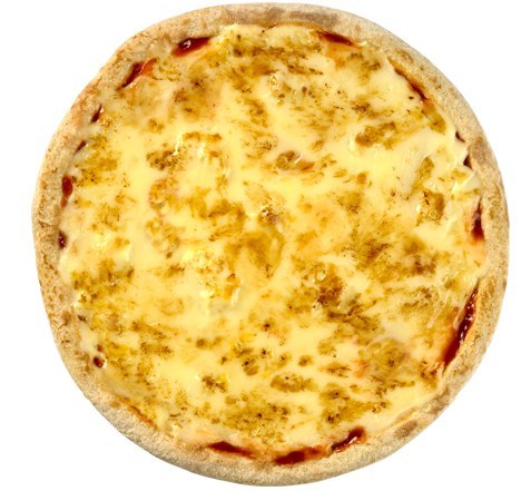Ingrédients : sauce tomate, mozzarella.Y a rien dedans. Next.