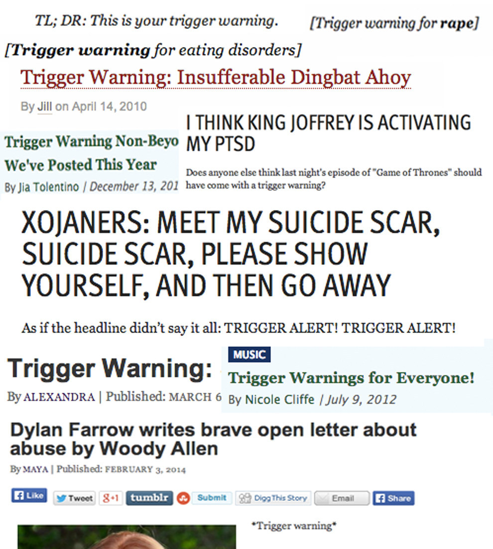 How The "Trigger Warning" Took Over The