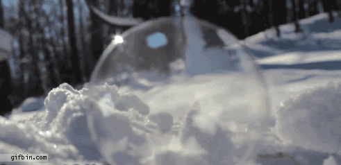Here's a bubble listening to Vanilla Ice. It's science.