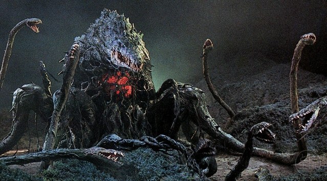What is it? A plant-creature created when a scientist combined Godzilla’s DNA with rose DNA, and added a bit of his dead daughter’s DNA for good measure Appearances: Godzilla vs. Biollante (1989)Biollante is a very different sort of monster, and manages to be an incredible badass despite being part flower. Every rose has its thorn, I guess.