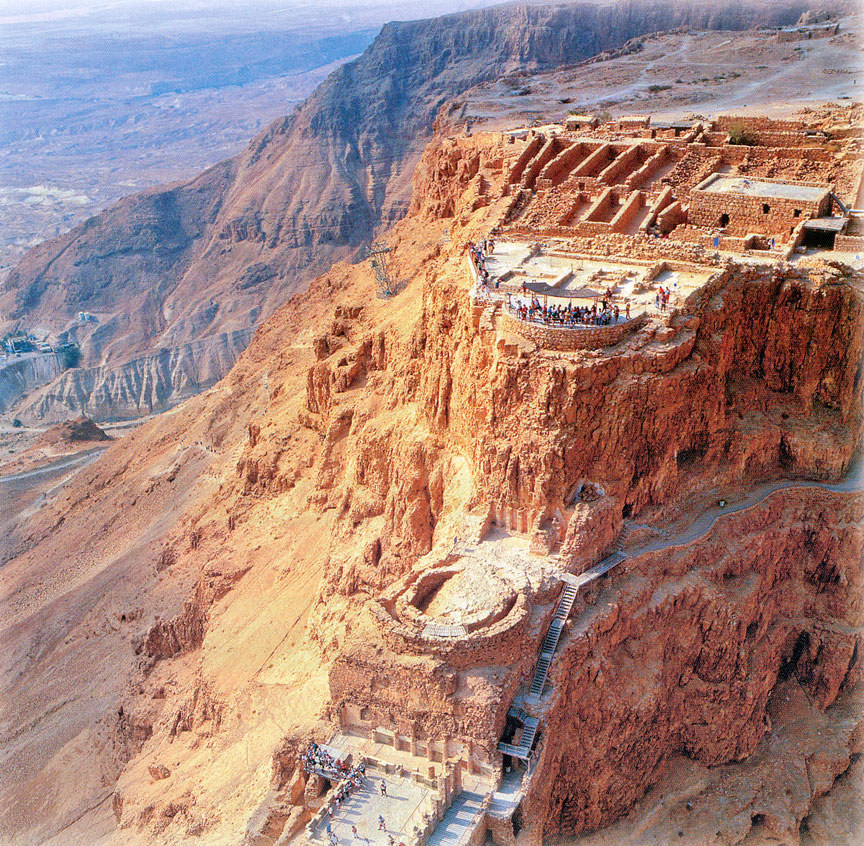 One of Israel's biggest tourist attractions, the ancient fortress of Masada - home to the legendary story of the Roman Siege.