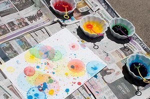 Let bubbles be your art! So cool!