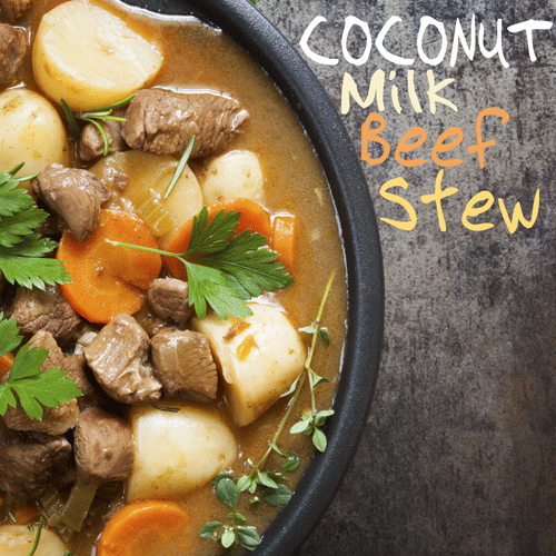The only thing that would ever redeem stew is the coconut. And it has!