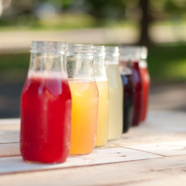 Fruit-infused simple syrups. DIrections here.