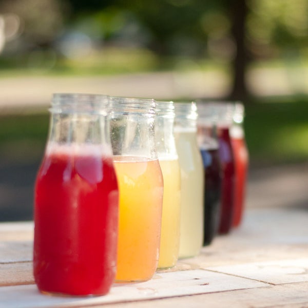 Fruit-infused simple syrups. DIrections here.