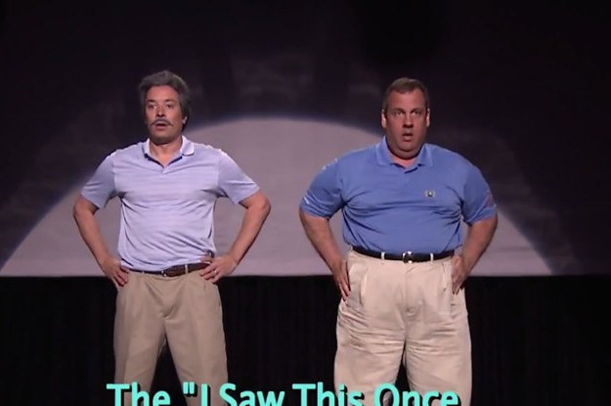 Watch Chris Christie Show Off His Moves With Jimmy Fallon In The Evolution  Of Dad Dancing