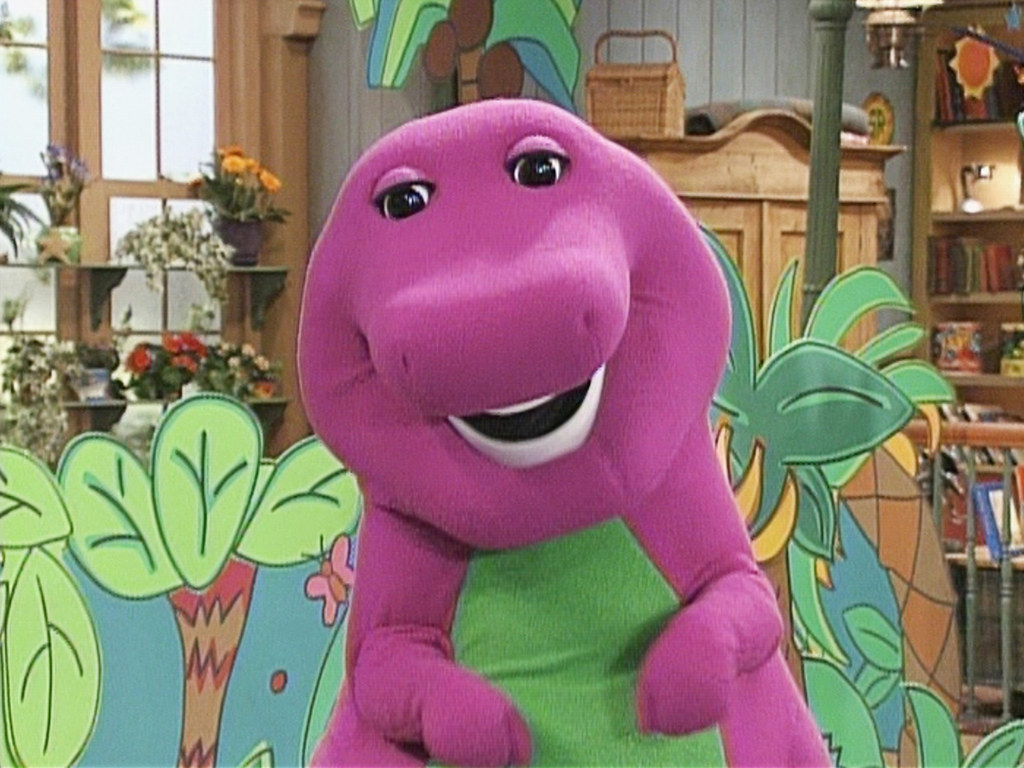 13.Al. principio, Barney no era un dinosaurio. 