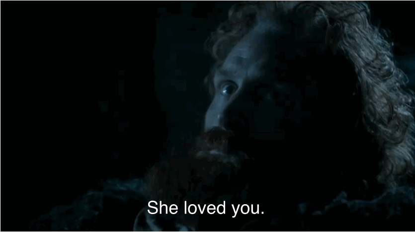 Thormund dit à Jon qu'Ygritte l'aimait. Même si on le savait déjà.