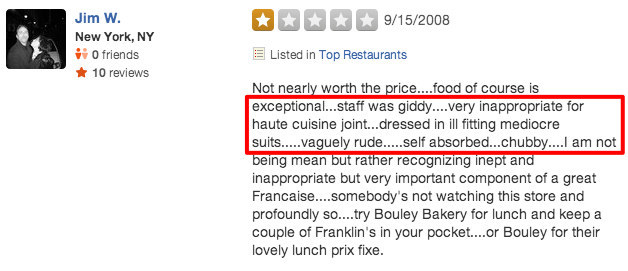 funny yelp reviews