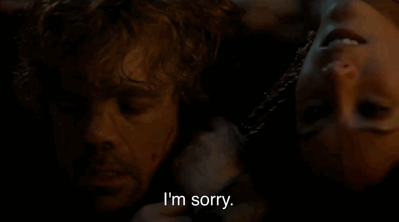 Et si au début, cela peut passer pour de la légitime défense, plus Tyrion serre la corde autour de son cou, plus on comprend qu'il est incapable de contrôler sa rage. Peter Dinklage, comme d'habitude, est bouleversant.