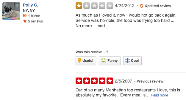 funny yelp reviews