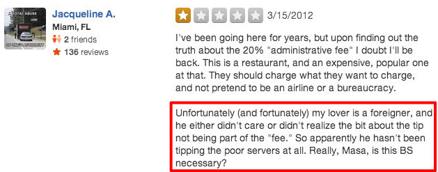 Top 10 des pires critiques de restaurants vues sur Yelp, les gens