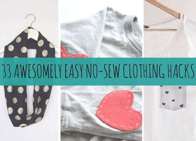 Cant sew? No Problem! Many MORE no-sew alteration hacks on my