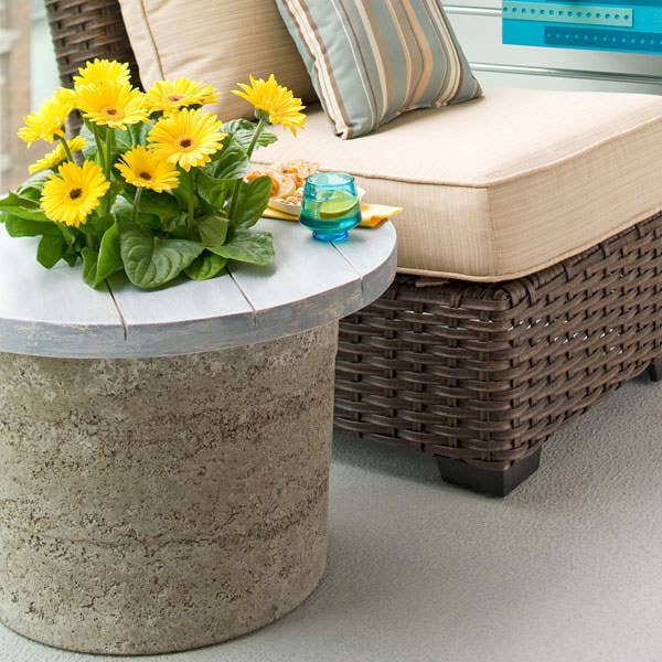 Doubles as a planter. Get the DIY here.