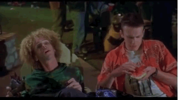 We completely forgot that Jason Segel basically fingers a watermelon in Can’t Hardly Wait before he made it in Hollywood!