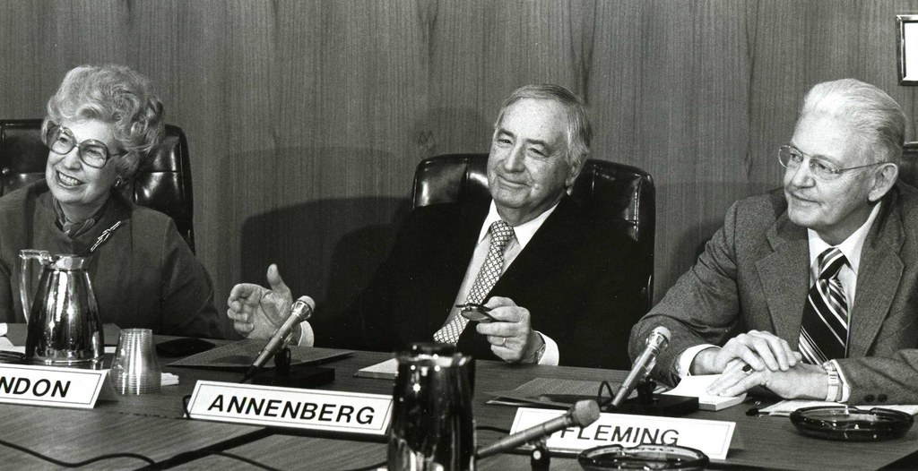 Walter Annenberg, US Ambassador to the UK from 1969-1974, was knighted in 1976 for his contribution to British-American friendship. A worthy cause!