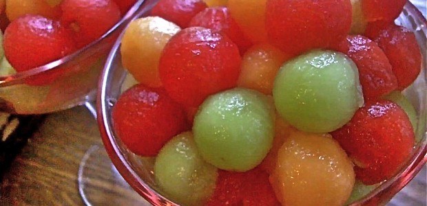 Scoop out your melon balls and and soak 'em in some vodka and triple sec. The perfect snack for the perfect beach day. Get the recipe here.
