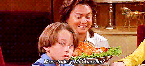 Image result for the one with all the thanksgivings gif