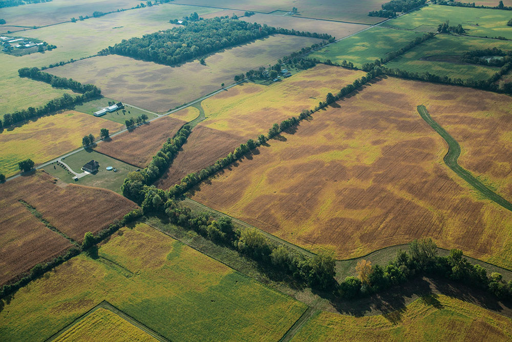 Nature's Patchwork Quilt"Delaware County Farms" -- Chris FlookAll Rights Reserved -- used with permission