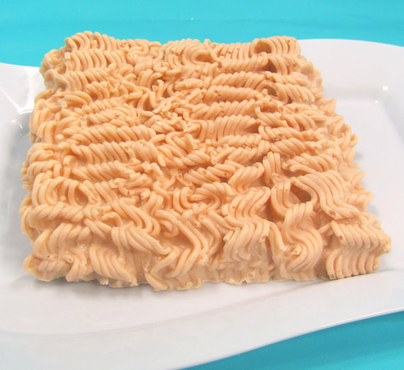OK, so technically this is just ramen-shaped soap. BUT... think about it. Washing yourself with ramen. Awesome, right?