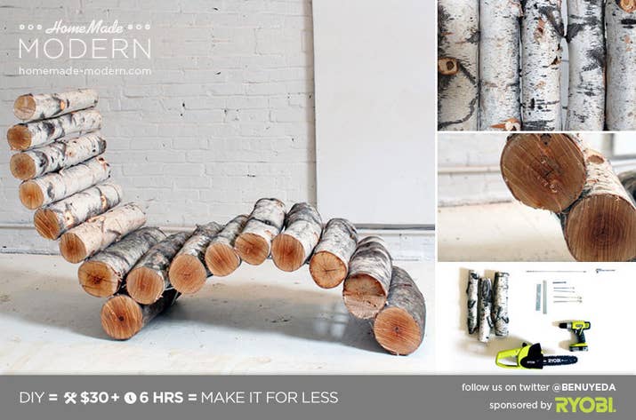 You will need some power tools for this one. Full instructions here.