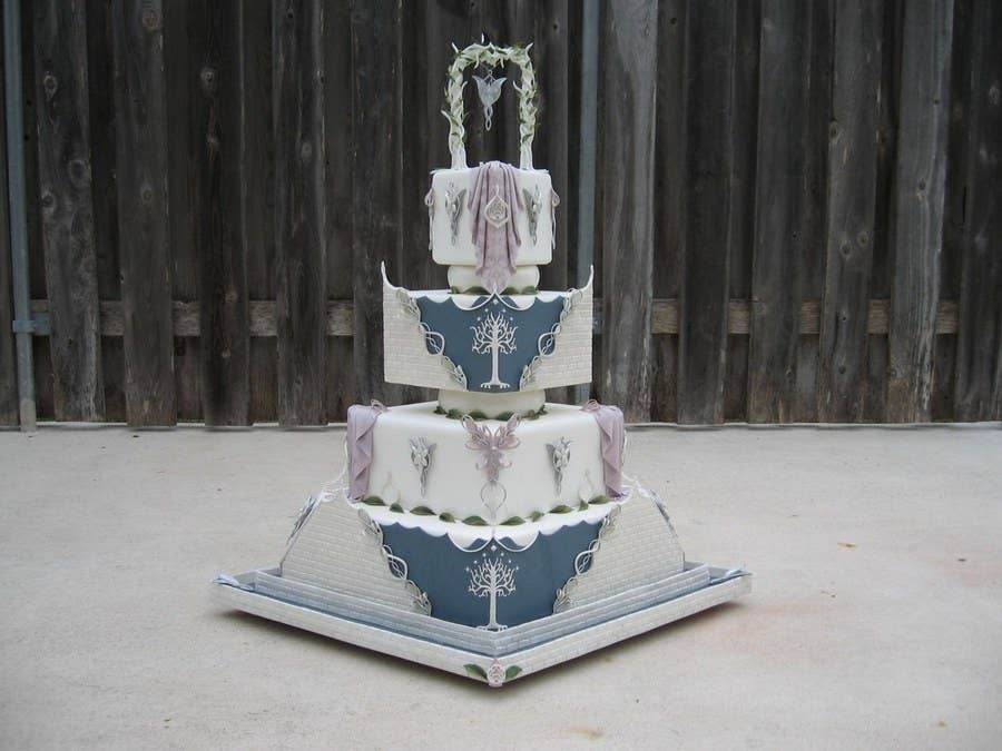 star trek wedding cake