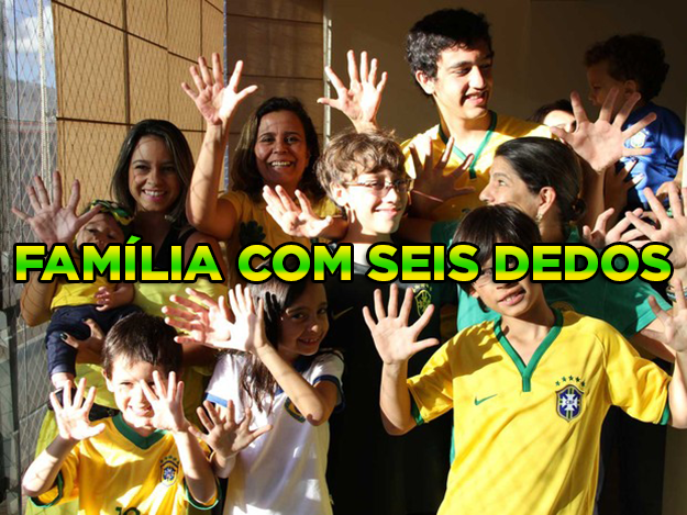 família com seis dedos