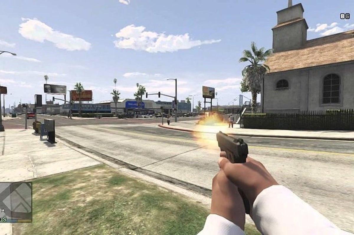 Grand Theft Auto V first person stunts