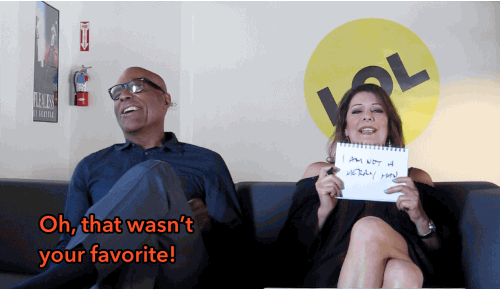 Marina's answer: "I am not a merry man."Michael's guess: When I kissed her (not because of sex).Michael's not doing too well so far.