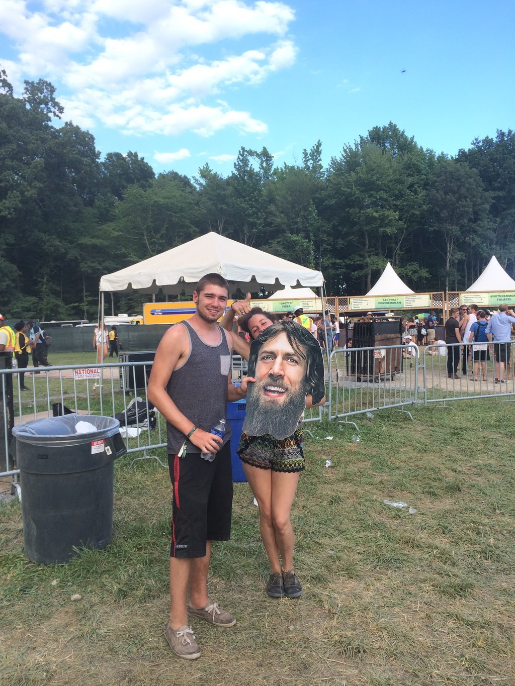 And who says music festivals can't be a religious experience?