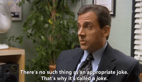 And the term "NSFW" usually means "bring this up in the next staff meeting".