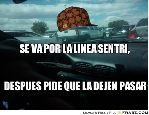 There is no road rage like border road rage.