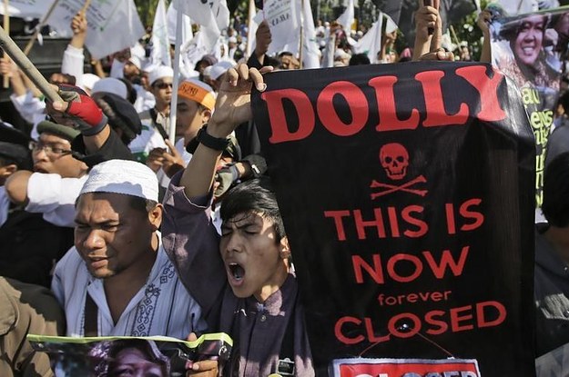 Sex Workers Protest After Indonesia Shuts Down Massive Prostitution Complex