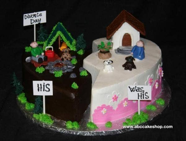 divorce cakes for her