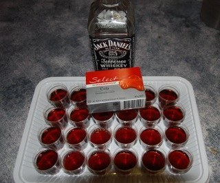Jack and Coke Jell-O Shot
