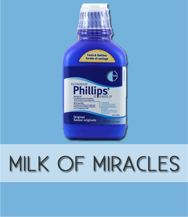 Use milk of magnesia as a primer for oil-free, matte skin.