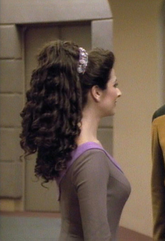 Worf And Troi Try To Identify Their Looks From