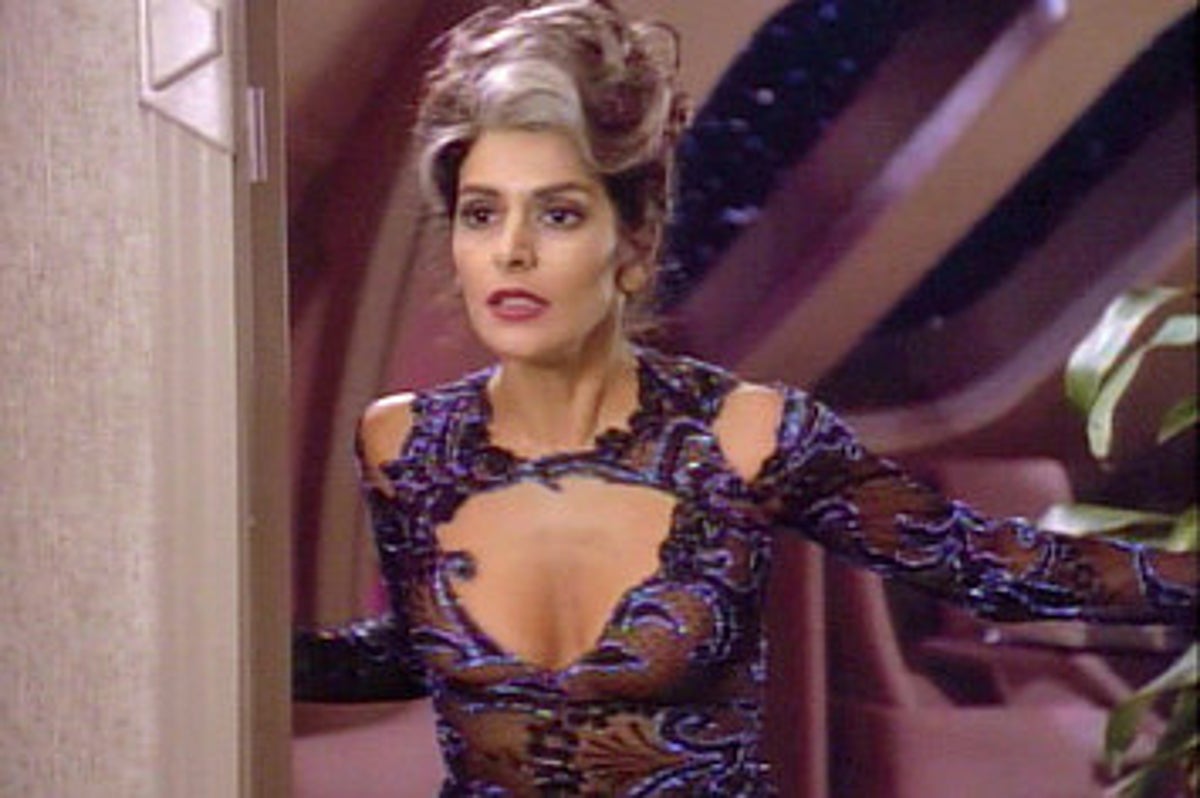 Worf And Troi Try Identify Their Looks From Trek: Generation"