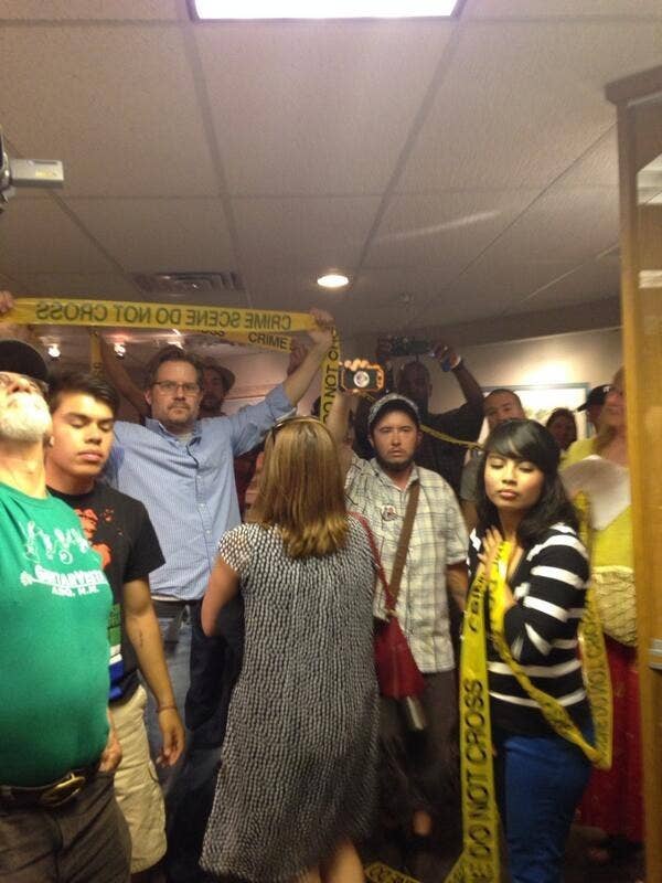 13 People Arrested For Storming Albuquerque City Hall To Protest