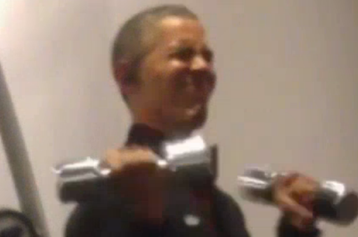 Obama Working Out Someone Recorded Video Of President Obama Working Out