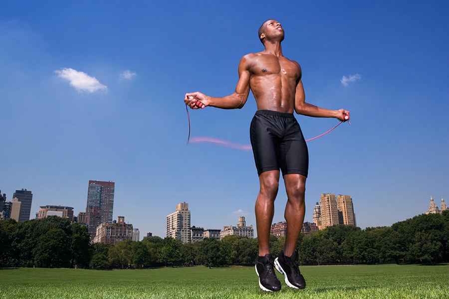 Jumping rope does wonders to help increase your endurance, which can put you ahead of the game in an obstacle race. Start yourself off with five minutes of jump roping.