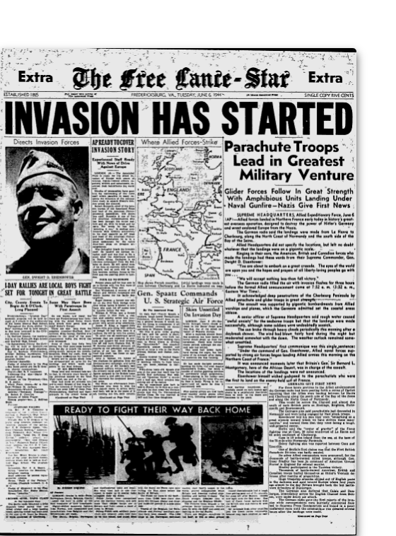 How 21 Newspaper Front Pages Covered The D-Day Invasion 70 Years Ago