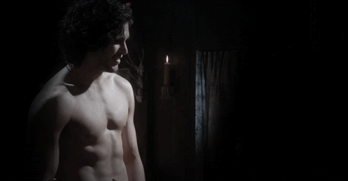 And in order to make up for the gratuitous amounts of clothing covering his fine form, we leave you with this necessary reminder: